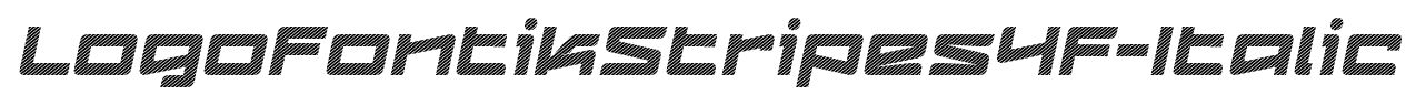 LogofontikStripes4F-Italic font
